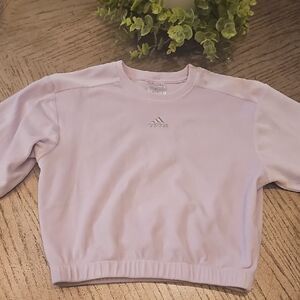 Adidas Velour Ribbed Lavender Sweatshirt Size 6